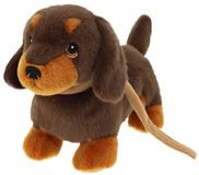 Keel Toys Teckel met riem - 23 cm - Bruin