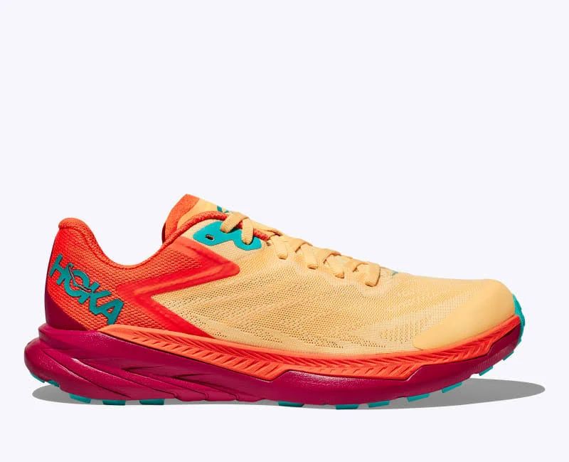 Hoka One One Zinal - Dames Trailrunning Schoenen - Oranje - Maat 39 1/3