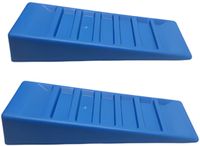 HI Oprijblok / leveller - auto / caravan - blauw - 2x stuks - kunststof - 42 x 16 x 8 cm - tot 3000 kilo