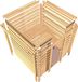 Karibu Mojave Sauna Porte en verre clair Poêle 9 kW Commande intégrée