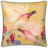 Wylder Nature Country Wilds Pheasant Bloom Bedrukt Kussenhoes - Goud - 45x45cm