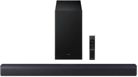 Samsung HW-B450F Soundbar - 2.1 - Wireless Subwoofer - Black - Bluetooth