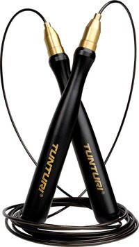 Tunturi Centuri Verstelbare springtouw Pro - speed rope - 3m- Zwart