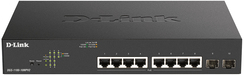 D-Link DGS-1100-10MPV2 - Switch - 8x Gigabit Ethernet PoE+ - 2x SFP - Managed