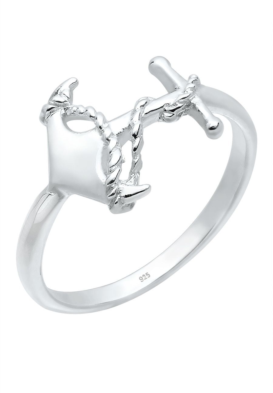Elli Ring Dames Anker Symbool Maritiem 925 Sterling Zilver