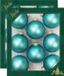 Krebs Kerstballen - 16x - spa blauw velvet - 7 cm - glas