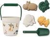Liewood - Set de plage en silicone Dante (6 pièces) - All Together Sandy