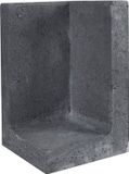 Merkloos Gardenlux L-element hoek zwart 30x30x50 cm
