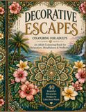 DECORATIVE ESCAPES COLOURING FOR ADULTS: An Adult Colouring Book for Relaxation, Mindfulness & Wellbeing | 40 Beautiful Decorative Designs to Calm Busy Minds