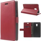 Panda - Litchi Wallet Hoesje Motorola Moto X2 rood