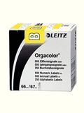 Leitz 6611000 Orgacolor lettersignaal B, 250 stuks, geel