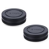 JJC Bouchon de boîtier + Bouchon d'objectif arrière pour appareil photo sans miroir à objectif interchangeable Sony E Mount et système d'objectif Sony E Mount (2 jeux)