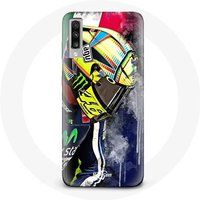 Samsung Galaxy A70 Valentino Rossi kampioen snelheidsrijder Maniacase Etui
