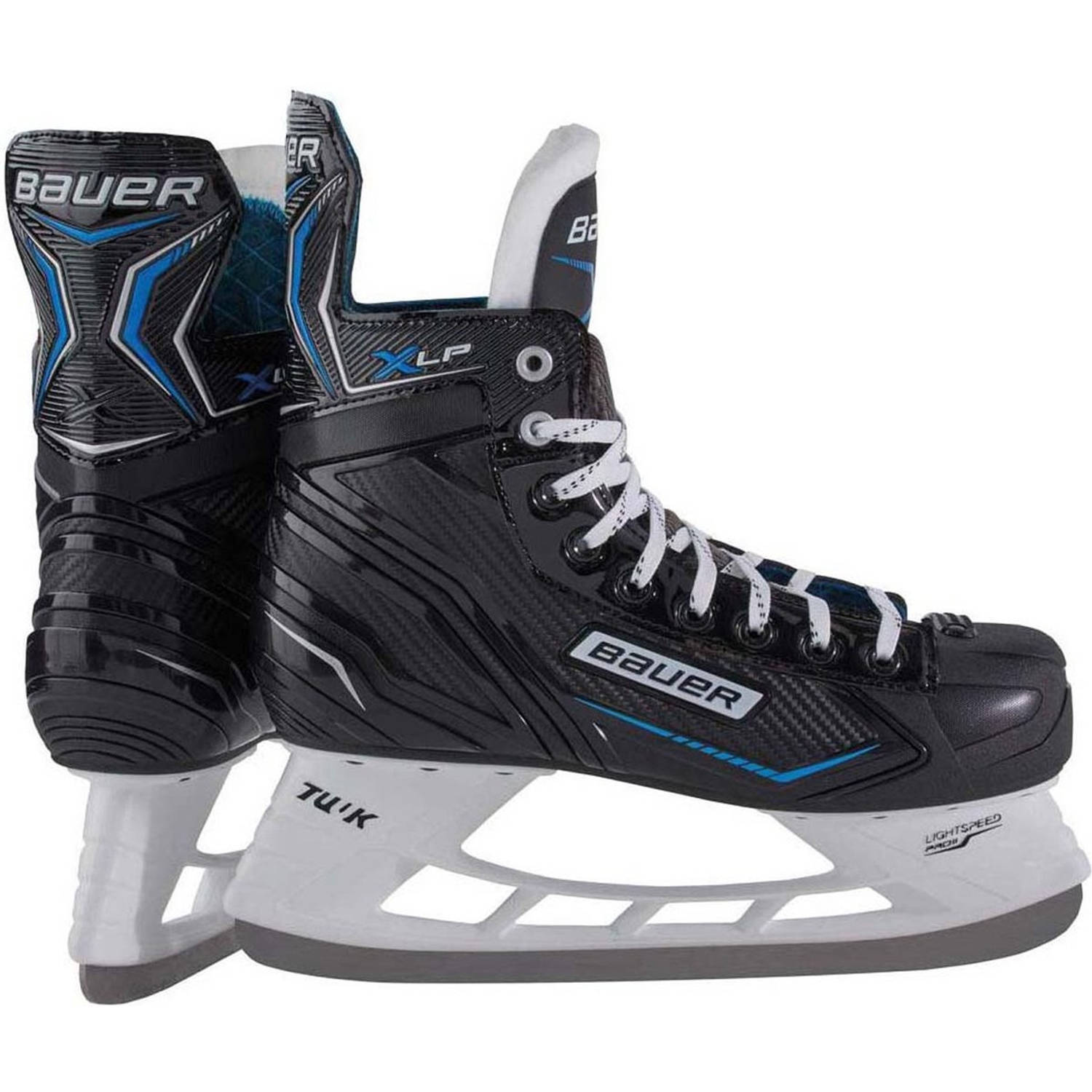 Bauer ijshockeyschaatsen x-lp sr - zwart/blauw maat 41