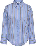 JDY JDYSERENA L/S SHIRT WVN NOOS Femme Chemisier M Coton Rayé Bel Air Blue