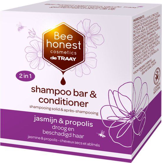 Bee Honest Shampoobar & Conditioner Jasmijn & Propolis - 80 gr