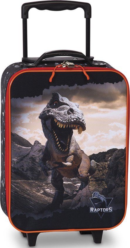 Fabrizio Trolley, Dinosaurus Raptors - 40 x 30 x 15 cm - Polyester