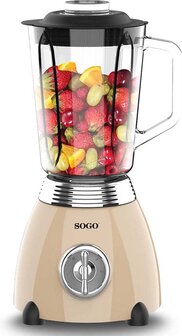 Sogo - 5565 - Retro Blender - 1.5 L - 500 Watt - Beige