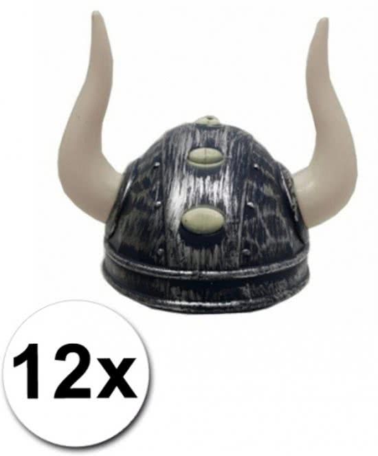 12 viking helmen met hoorns