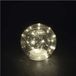EMOS - Boule en verre LED avec guirlande lumineuse - décoration de table en verre avec 20 LED, blanc chaud, diamètre 15 cm - minuterie 6/18h, sur piles (3x AA) - durée de vie 10 000 heures - pour intérieur - effet argenté