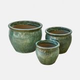 LOBERON Sierpot set van 3 Mareenah antiekgroen