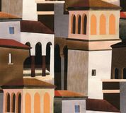 A.S. Création vliesbehang in mediterrane stijl in wit, beige, bruin, rood, grijs – designbehang 10,05 m x 0,53 m – 791871