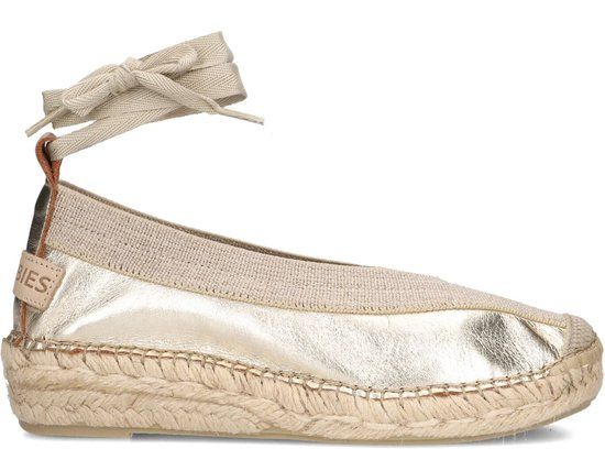 Shabbies Amsterdam Espadrille Palma Kimono Gold - Women's Size 40