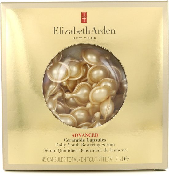 Elizabeth Arden Ceramide Gold Ultra Restorative Capsules Intensive Treatment for Face and Throat Capsules 45 st