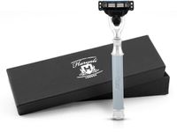 Haryali London 3 Edge scheermes voor mannen en vrouwen - Smart Grip Body & Face Razor - Elegant scheermes voor mannen om te scheren - Herbruikbaar scheermes - Grijs