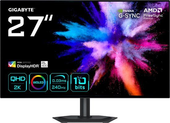 Gigabyte GO27Q24G Serie - Gaming Monitor - WOLED - 27 Inch - 240Hz