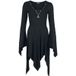 Gothicana by EMP - Gothic Midi-jurk - Eternal Allure - S tot XXL - voor Vrouwen - zwart