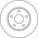 TRW Lot De 2 Disques De Frein Df6037 Jeep 052060137ab 52060137ab