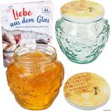 MamboCat 2-delige set jamfles 580ml FRUTTA VASO met fruit-relief + TO82 deksel honing