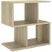 Chêne Sonoma Table de chevet 50x30x51,5 cm Bois d'ingénierie