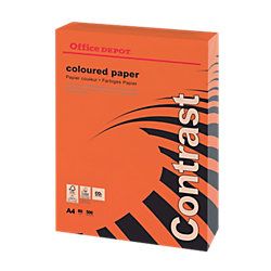 Office Depot Gekleurd papier A4 80 g/m² Rood 500 Vel