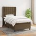 Maison Exclusive - Boxspringbed met matras, donkerbruin, 80x200 cm, textiel