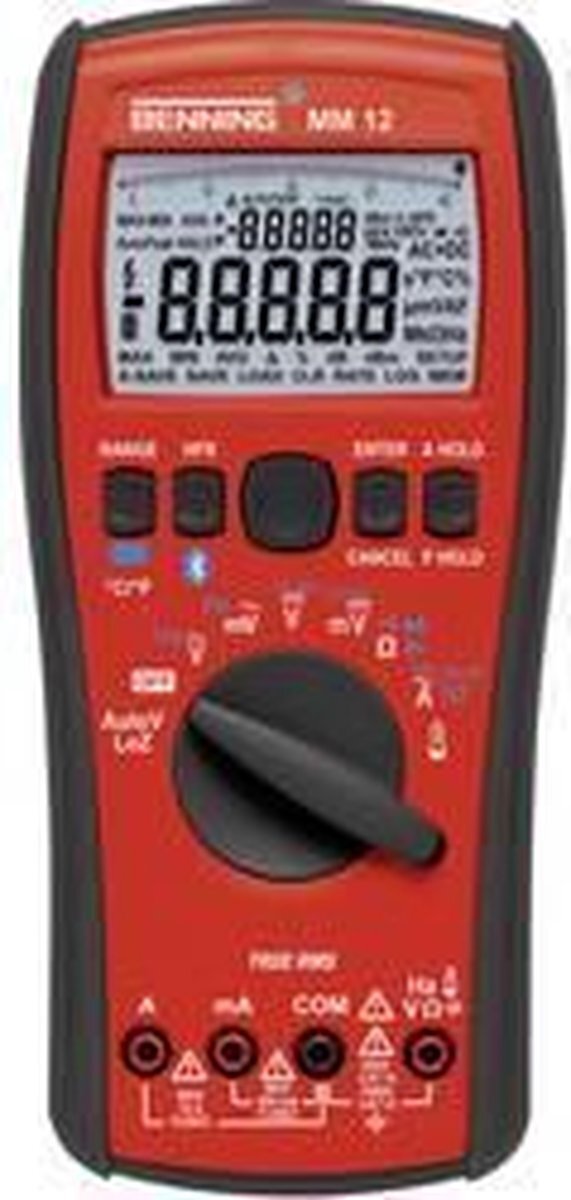 Benning MM 12 Multimeter Kalibratie (ISO) Digitaal Datalogger CAT IV 600 V, CAT III 1000 V Weergave (counts): 40000