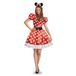 Disney dames vermomming rood Minnie Mouse klassiek kostuum