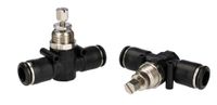 RS PRO Doorstroomregelaar, buis-Ø Push In 10 mm 10bar, verpakking van 10 stuks