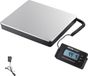 VEVOR Platformweegschaal 150g-200kg Pakketweegschaal Nauwkeurigheid 50g Digitale weegschaal kg/lbs/lbs:oz Telweegschaal 309x262x45mm ABS roestvrij staal Tarrafuncties AC/DC-voeding Industriële weegschaal Brievenweger Weegschaal