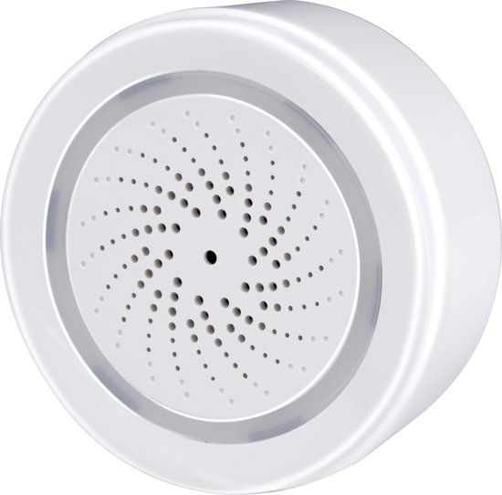 Alpina Smart Home Slimme Sirene - Bewegingssensor - 90dB - 8 Geluiden - Alarm voor Binnen
