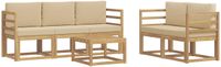 vidaXL - Buiten - bank - set - 6 - st