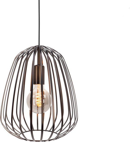 EGLO Espinal Hanglamp - E27 - Ø 28 cm - Brons - Staal