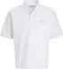 JACK&JONES JJEARCHIVE GRAPHIC POLO SS LN Heren Polo L Katoen Briljant Wit