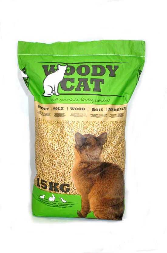 Allspan Woody Cat Houtkorrel - 25 liter - 15 kg