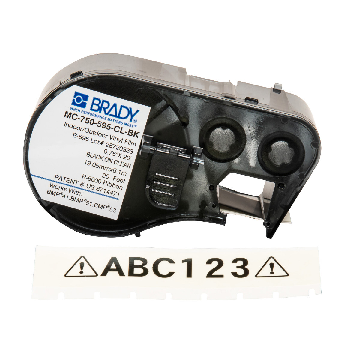 Brady MC-750-595-CL-BK