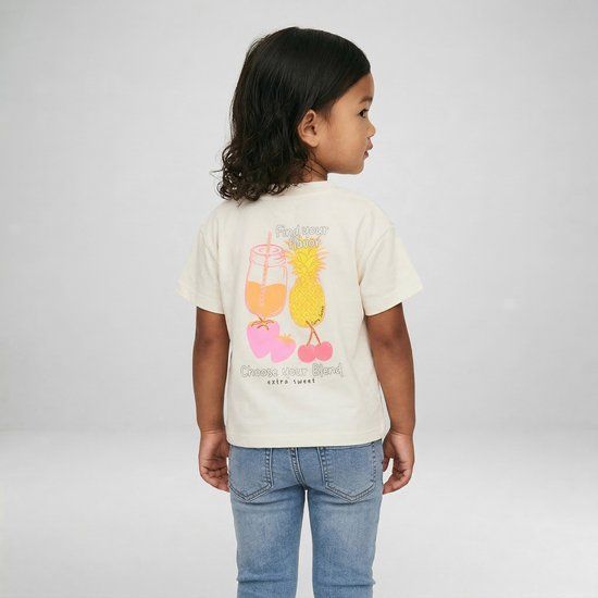 Cars Jeans T-shirt Isby jr. - Meisjes - Off White - Maat 92