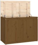vidaXL Wasmand - Massief Grenenhout - Honingbruin