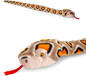 Keel Toys Pluche knuffel dieren slang bruin 100 cm - Knuffelbeesten reptiel speelgoed
