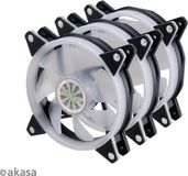 Akasa VEGAS AR7-set, triple addressable RGB LED fan of 120 mm with 1-to-3 splitter and extension cable